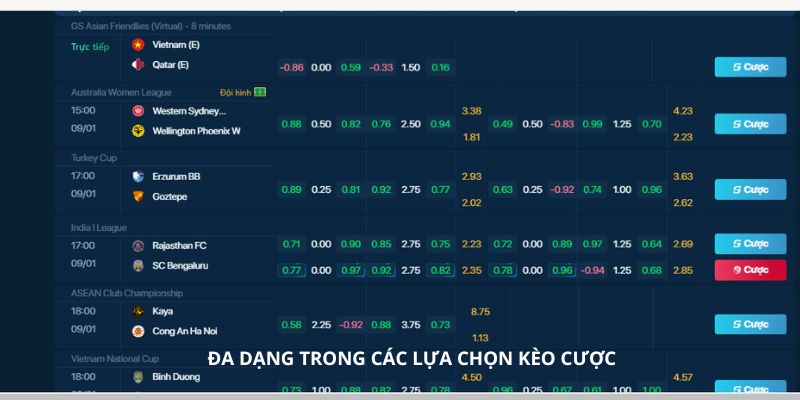 IG thể thao với nhiều thể loại khác nhau